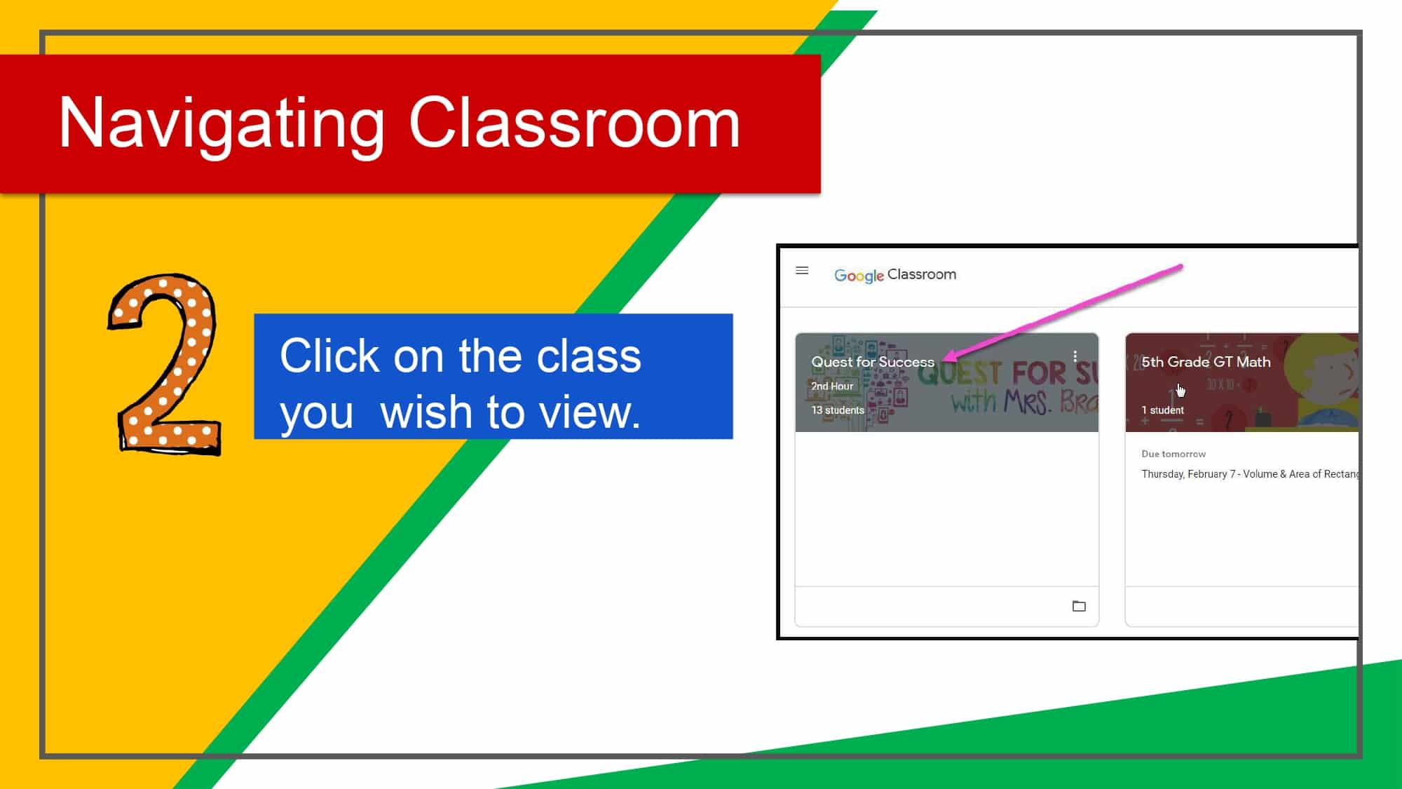 Navigating Classroom 3